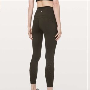 Lululemon In Movement 7/8 Tight *Everlux 25" Inseam Dark Olive